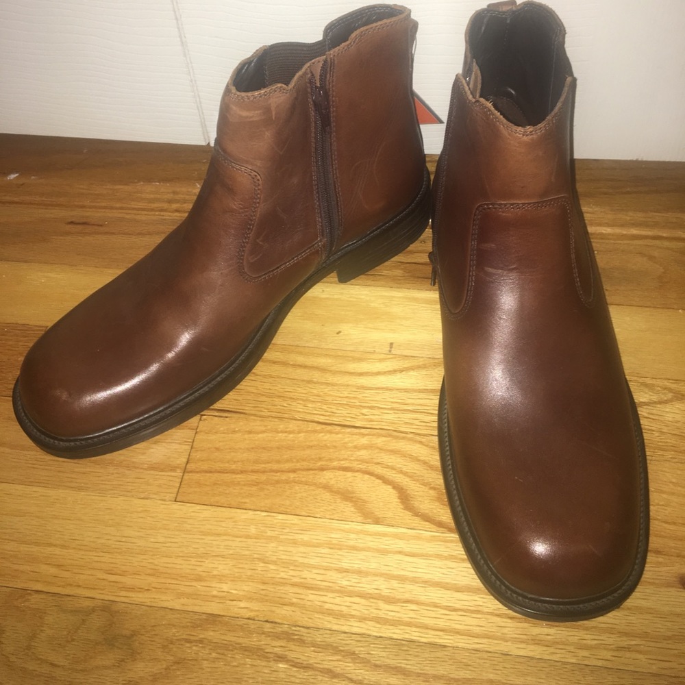 Men’s BASS Morton Brown Leather Ankle Boots 12 M